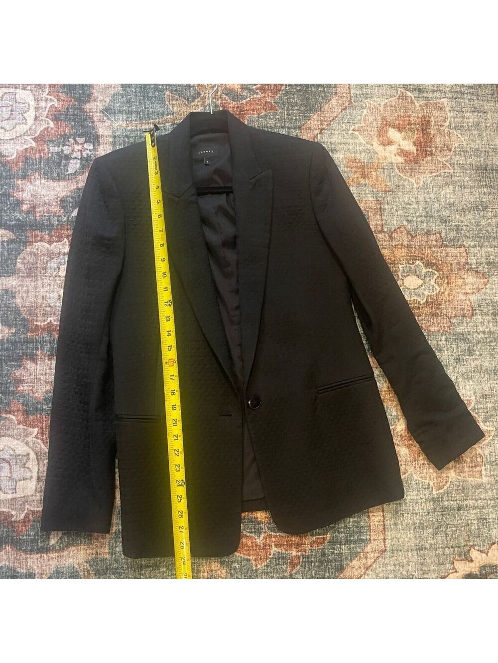 Theory Textured Black Blazer - Picture 5 of 6